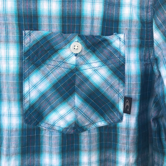 Mens M O’Neill button up plaid shirt - Picture 3 of 4